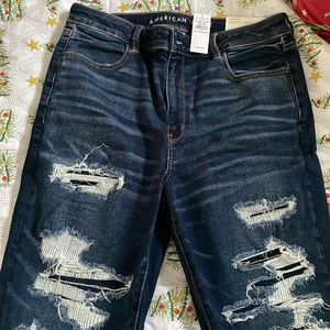 Womens American eagle nwt size 16 super stretch hi rise jeggings